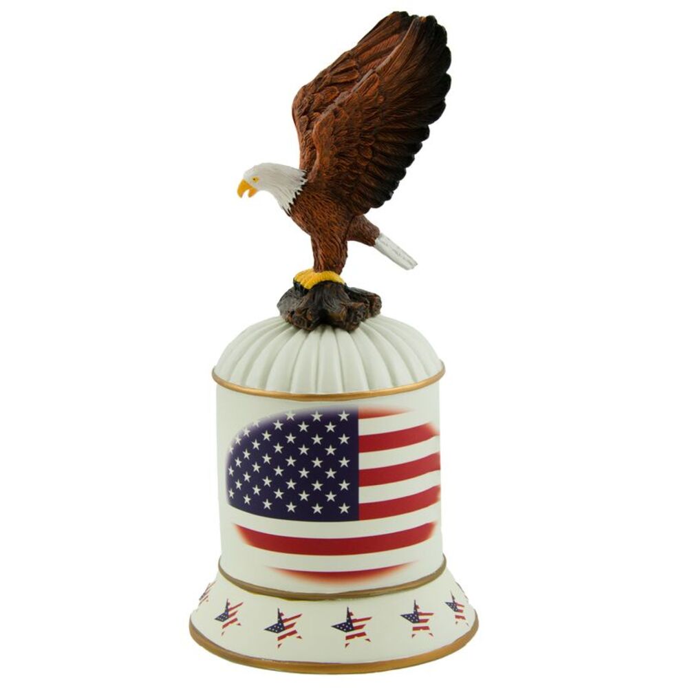 Independence Patriotic Musical Bell with an American Bald Eagle
